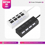 ADAPTADOR DE 4 PUERTOS USB 3.0 CON INTERRUPTORES 