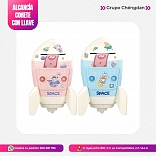 ALCANCIA KAWAI CON STICKERS 3D Y 2D MODELO ESPACIAL