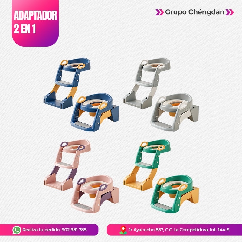 IMPORT JLM S.A.C. - ADAPTADOR DE BAÑO 2 EN 1 CON ASIENTO ACOLCHADO