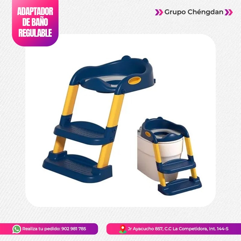 IMPORT JLM S.A.C. - ADAPTADOR DE BAÑO PARA NIÑOS CON ESCALERA PLEGABLE