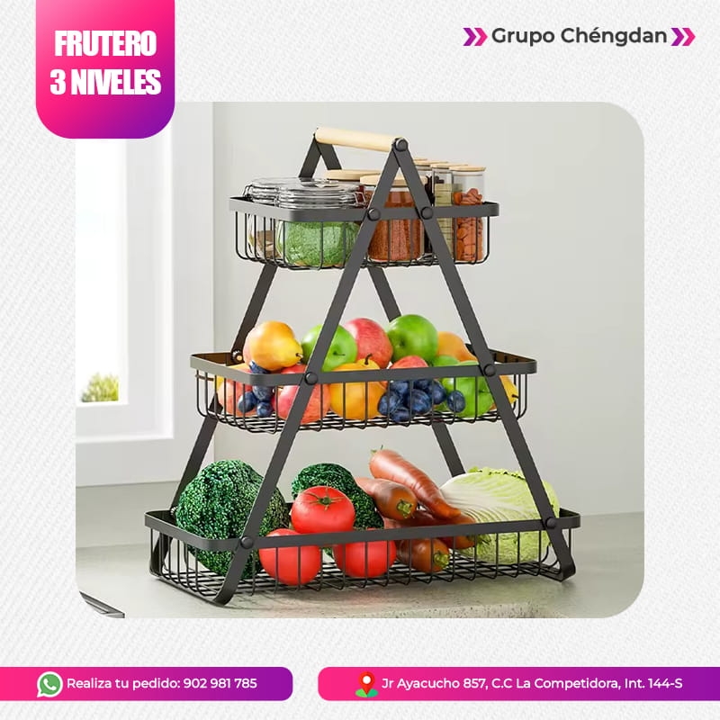 Frutero 3 niveles
