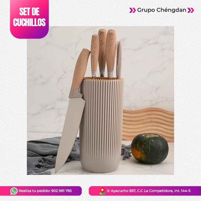 IMPORT JLM S.A.C. - SET DE CUCHILLOS DE 6 PCS