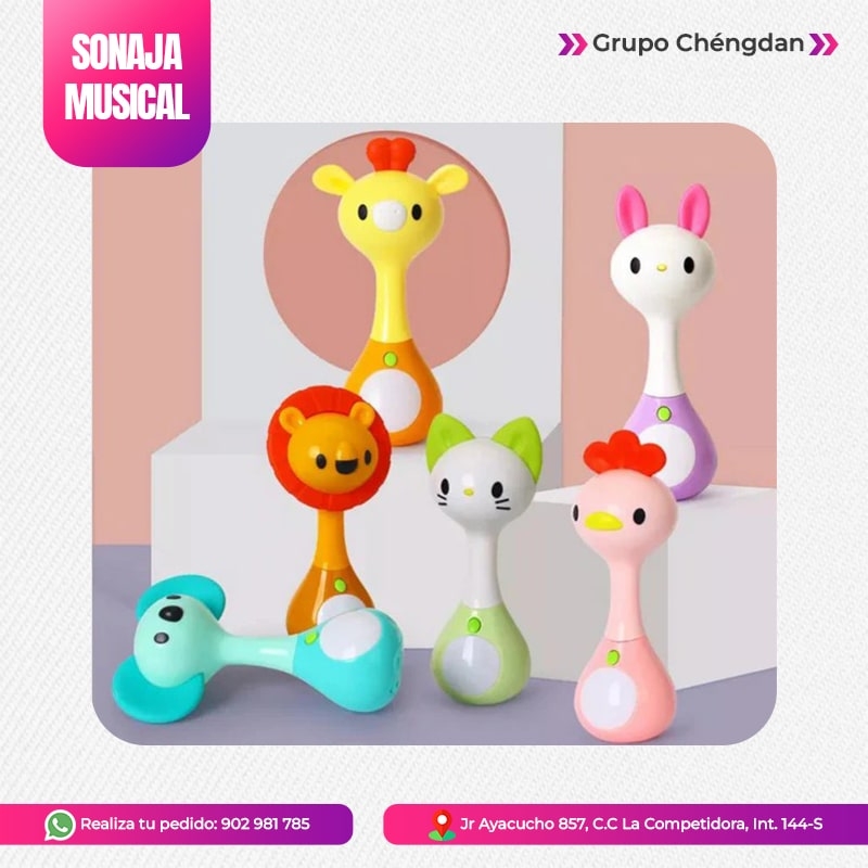 IMPORT JLM S.A.C. - SONAJA MUSCIAL MODELO »ANIMALITOS«