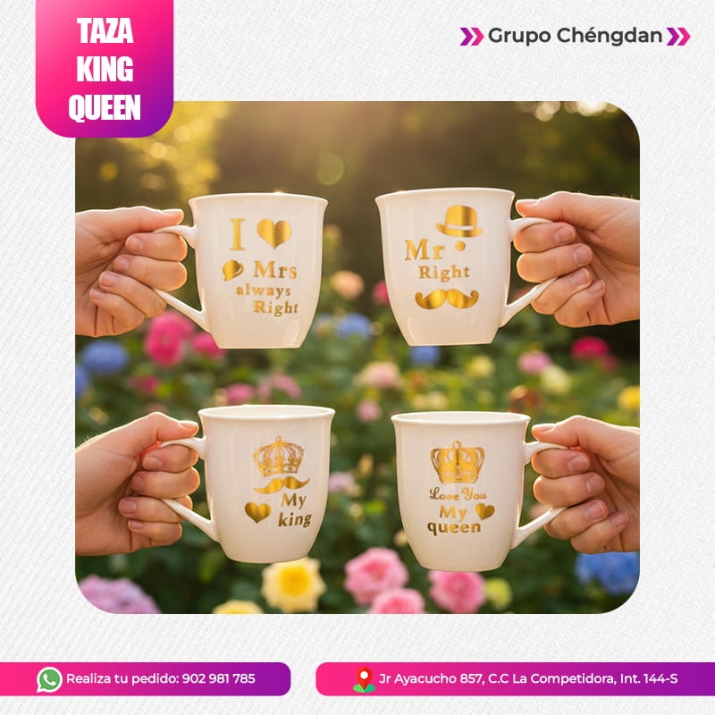 IMPORT JLM S.A.C. - Taza modelo »King&Queen«