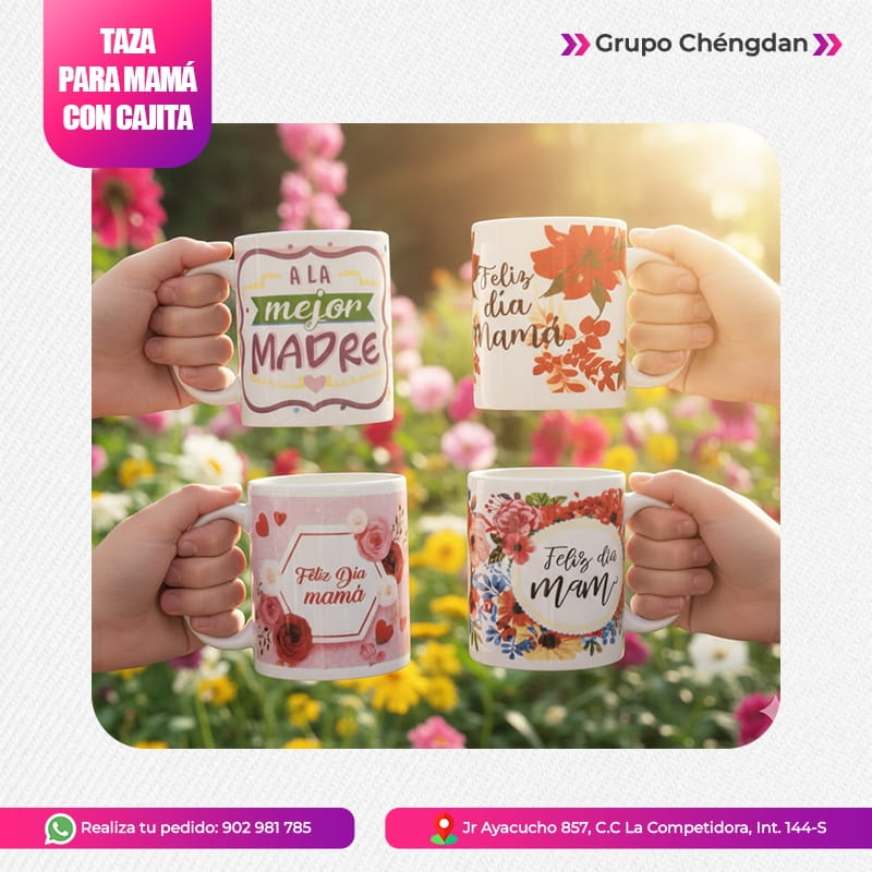 IMPORT JLM S.A.C. - Taza con cajita de regalo de 350ml