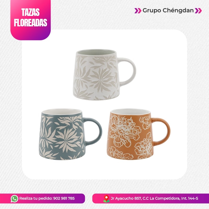 IMPORT JLM S.A.C. - TAZAS MODELO FLOREADAS