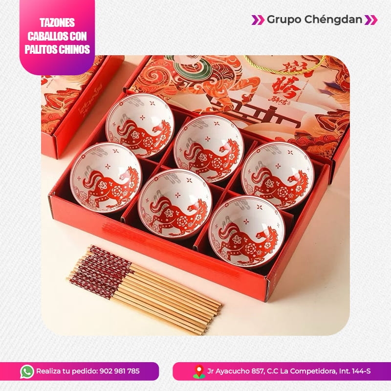 IMPORT JLM S.A.C. - Set de tazones modelo »Caballo«