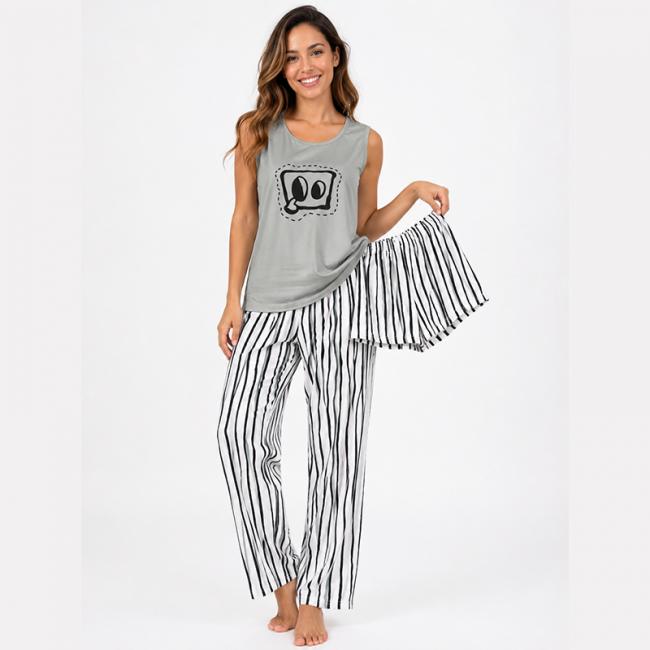 Pijama 3 en 1 para damas