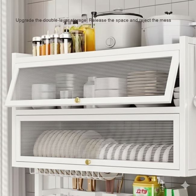 Escurridor de platos 2 niveles con tapa