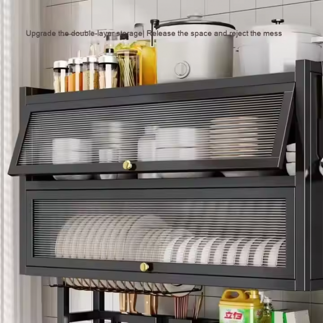 Escurridor de platos 2 niveles con tapa