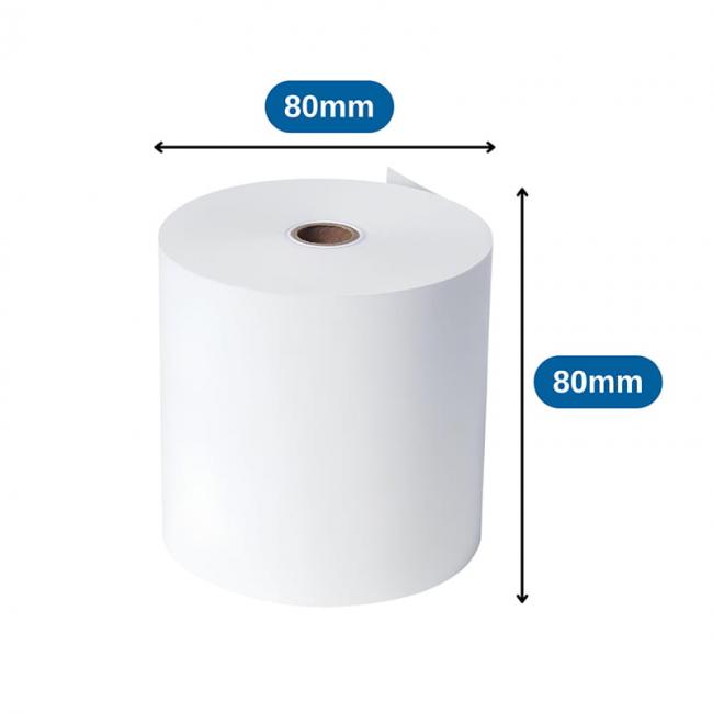 Rollo de papel térmico de 80x80mm