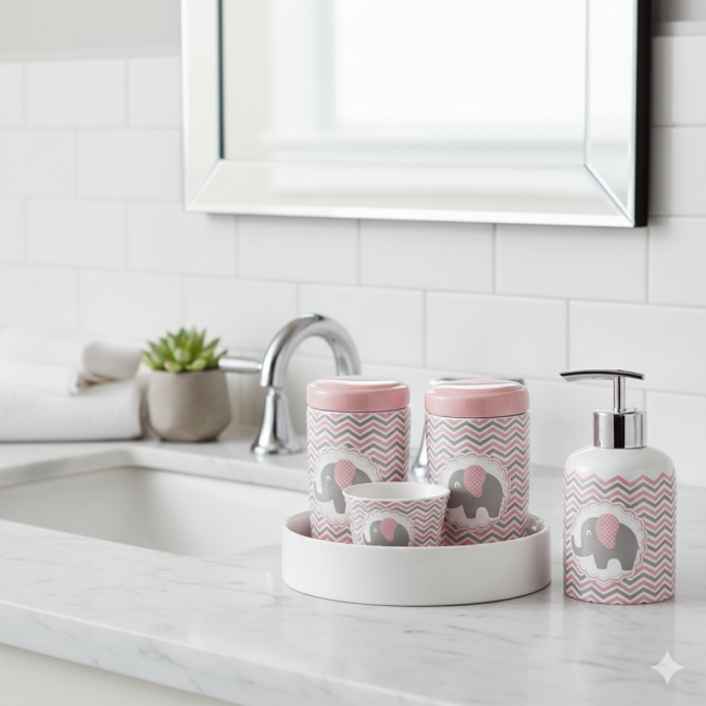 SET DE JABONERA »MODELO ELEFANTITO«